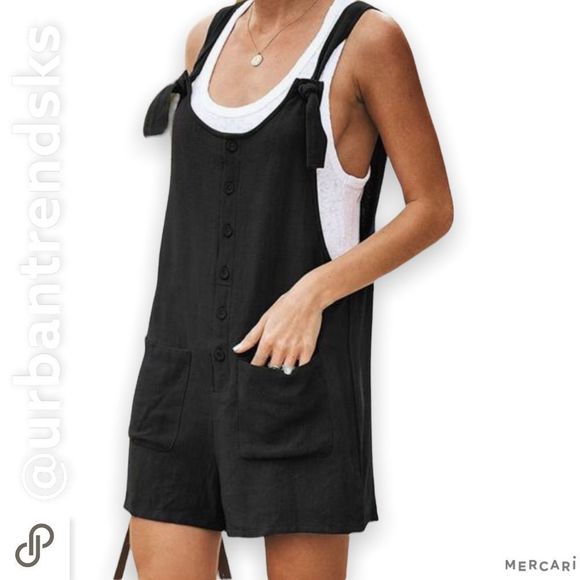 Pants - Casual Summer Overalls Cotton Linen Shorts Rompers Jumpsuits